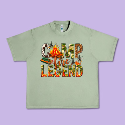 Camp Fire Legend Urban Heavy Tee Designed By Nancycooperartshop