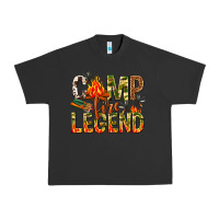 Pigment Black camp fire legend Urban Heavy Tee - NancyCooperArtShop