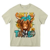 Mossy can't be tamed longhaired cow Heavy Core Tee - Jasminsmagicworld