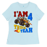 Baby Blue i'am four truck yeah Ladies Tee - Artiststas