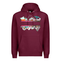Burgundy custom name nurse Premium Hoodie - CowGirlArtShop