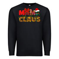 Black Mama claus mother's day Premium Sweatshirt - HowdyJamesFarm