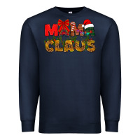 Navy Mama claus mother's day Premium Sweatshirt - HowdyJamesFarm
