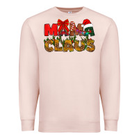 Pale Pink Mama claus mother's day Premium Sweatshirt - HowdyJamesFarm