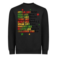 Black inspiring black leaders juneteenth Heavyweight Sweatshirt - LillyAllenDesigns