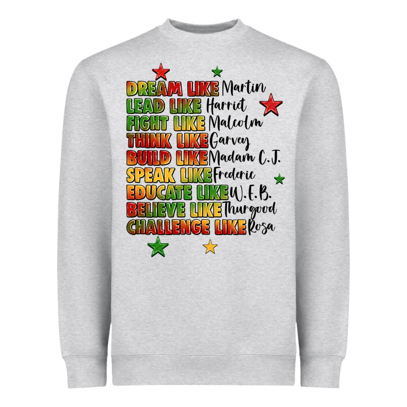 Inspiring Black Leaders Juneteenth Heavyweight Sweatshirt by LillyAllenDesigns | Teevron