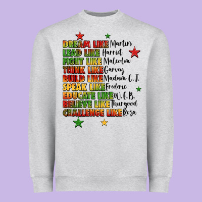 Inspiring Black Leaders Juneteenth Heavyweight Sweatshirt Designed By Lillyallendesigns