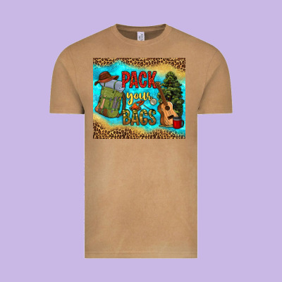 Pack Your Bags Vintage Tee Designed By Nancycooperartshop