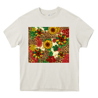 Cream juneteenth sunflowers Heavy Core Tee - Artiststas