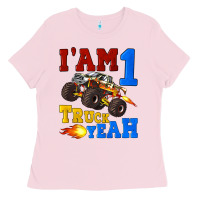 Bubblegum Pink i'am one truck yeah Ladies Tee - Artiststas