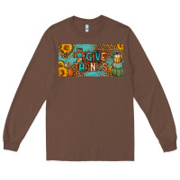 Chestnut give thanks license plate Long Sleeve Tee - BundleAndBundleShop