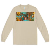Mushroom give thanks license plate Long Sleeve Tee - BundleAndBundleShop