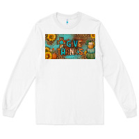 White give thanks license plate Long Sleeve Tee - BundleAndBundleShop