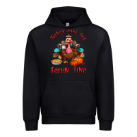 Black turkey wine and feelin fine Urban Hoodie - BundleAndBundleShop