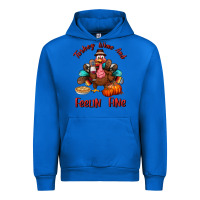 Cobalt turkey wine and feelin fine Urban Hoodie - BundleAndBundleShop