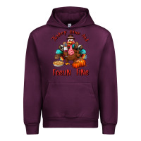 Mauve Wine turkey wine and feelin fine Urban Hoodie - BundleAndBundleShop