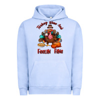 Pigment Grape Ice turkey wine and feelin fine Urban Hoodie - BundleAndBundleShop