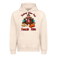 Sandshell turkey wine and feelin fine Urban Hoodie - BundleAndBundleShop