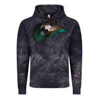 Cloud Black cowhide flowers cowboy hat Vintage Hoodie - Jasminsmagicworld