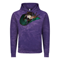 Cloud Purple cowhide flowers cowboy hat Vintage Hoodie - Jasminsmagicworld