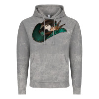 Cloud Rock cowhide flowers cowboy hat Vintage Hoodie - Jasminsmagicworld