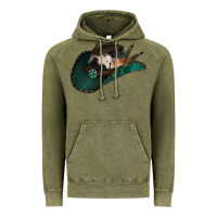 Vintage Olive cowhide flowers cowboy hat Vintage Hoodie - Jasminsmagicworld