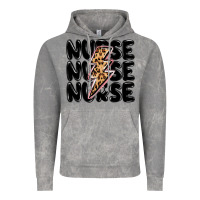 Cloud Rock nurse lightning bolt Vintage Hoodie - MaliasSmallBusiness