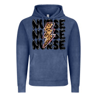 Vintage Denim nurse lightning bolt Vintage Hoodie - MaliasSmallBusiness