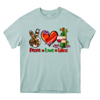 Arona peace love wine Heavy Core Tee - AdoDesignShop