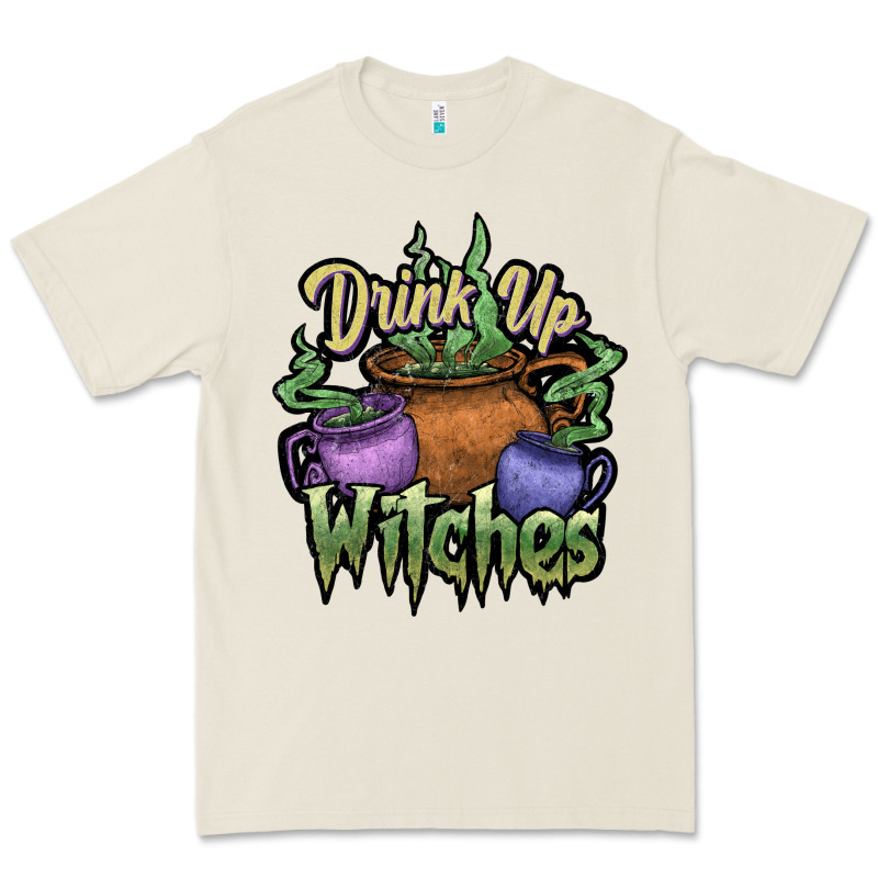 Drink Up Witches White Premium Tee by JahusDesignShop | Teevron
