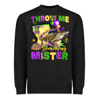 Black throw me something mister louisiana mardi gras Heavyweight Sweatshirt - LillyAllenDesigns