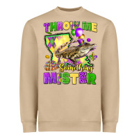 Throw Me Something Mister Louisiana Mardi Gras Heavyweight Sweatshirt | Teevron