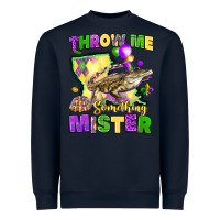Navy throw me something mister louisiana mardi gras Heavyweight Sweatshirt - LillyAllenDesigns