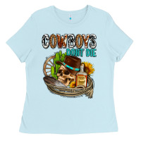 Baby Blue cowboys don't die Ladies Tee - AdoDesignShop