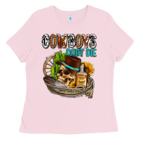 Bubblegum Pink cowboys don't die Ladies Tee - AdoDesignShop