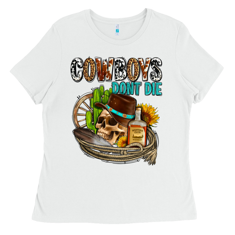 Cowboys Don't Die Ladies Tee by AdoDesignShop | Teevron