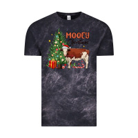 Cloud Black mooey christmas Vintage Tee - MaliasSmallBusiness