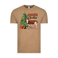Vintage Coffee mooey christmas Vintage Tee - MaliasSmallBusiness