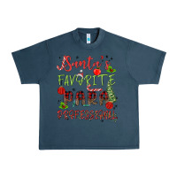 Midnight Navy santa's favorite para professional Urban Heavy Tee - MaliasSmallBusiness