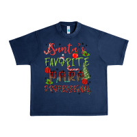 Navy santa's favorite para professional Urban Heavy Tee - MaliasSmallBusiness