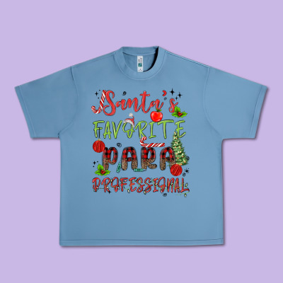 Santa's Favorite Para Professional Urban Heavy Tee Designed By Maliassmallbusiness