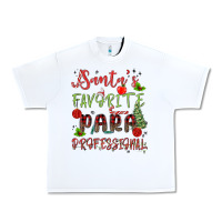 White santa's favorite para professional Urban Heavy Tee - MaliasSmallBusiness