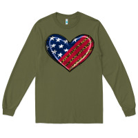 Army Green leopard with american flag Long Sleeve Tee - RanaPortraitStore