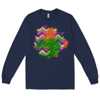 Navy halloween patch Long Sleeve Tee - BundleAndBundleShop