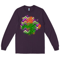 Plum halloween patch Long Sleeve Tee - BundleAndBundleShop