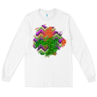 White halloween patch Long Sleeve Tee - BundleAndBundleShop