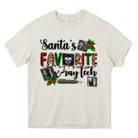 Cream santa's favorite x ray tech Heavy Core Tee - AdoDesignShop