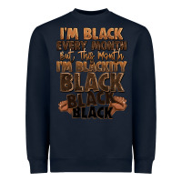 Navy im black every month but this month im blackity bl Heavyweight Sweatshirt - LillyAllenDesigns
