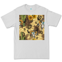 Dove Grey aztec bull skull Premium Tee - BundleAndBundleShop