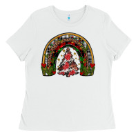 White trees rainbow Ladies Tee - JahusDesignShop